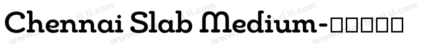 Chennai Slab Medium字体转换